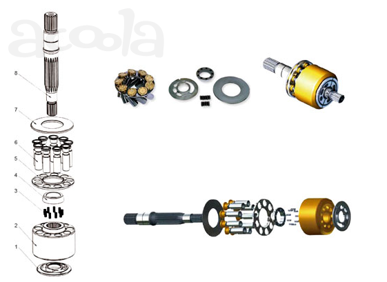 Роторная группа Kawasaki K5V80DT/140DT/160DT/180DT/200DT