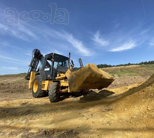 Услуги экскаватора погрузчика, гидромолот в Курске.